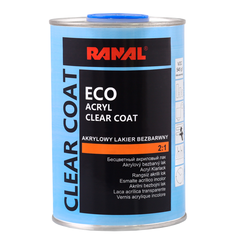 Acrylic clear coat ECO 2:1