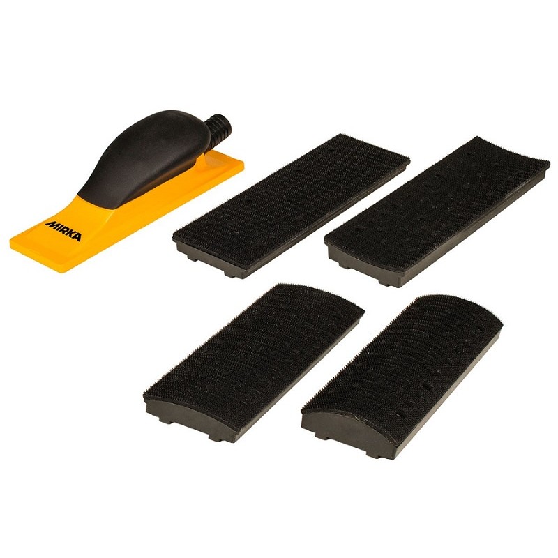Sanding Block Kit 70x198mm Grip 40H Yellow