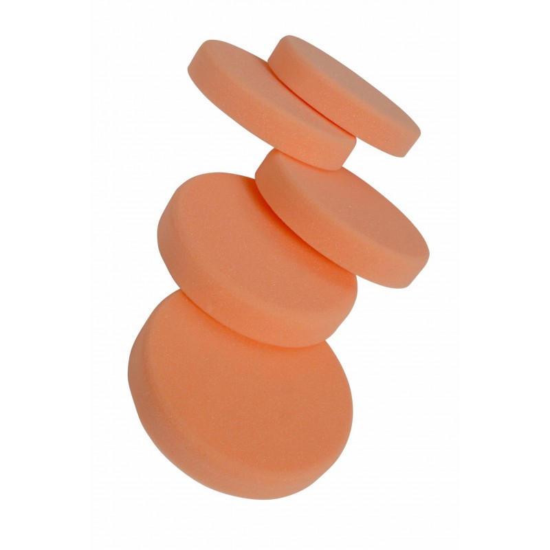Polishing Pad 150mm x 30mm Medium Orange Hook & Loop 5Pcs
