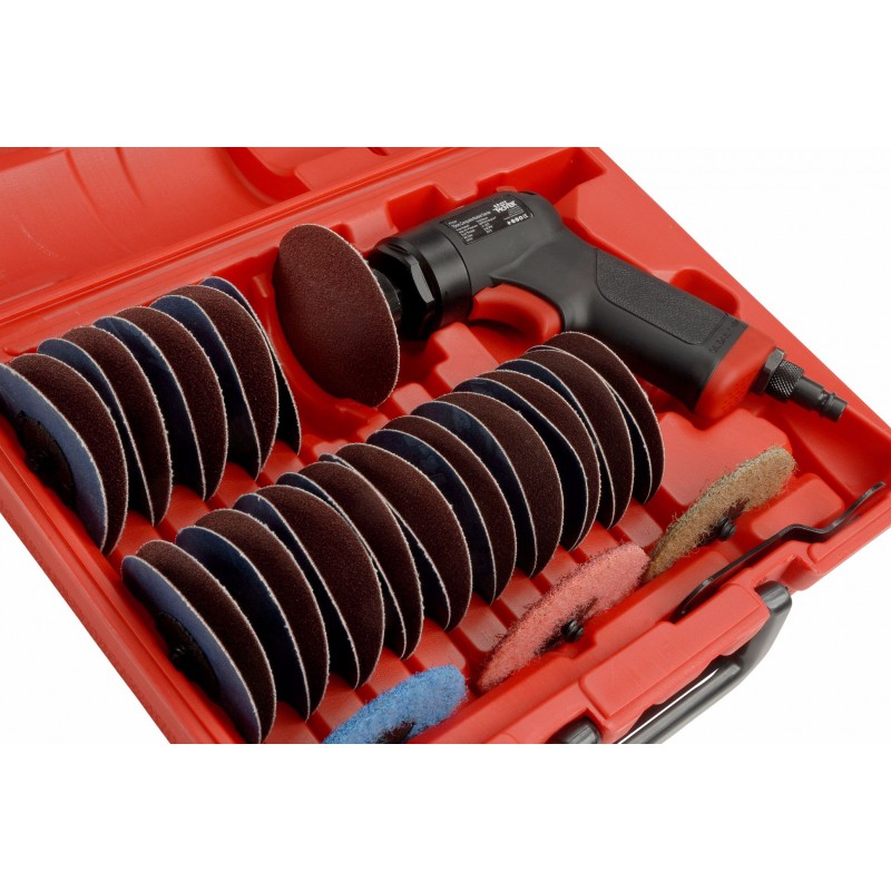 Air Sander 75mm Composite Handle 37pc kit