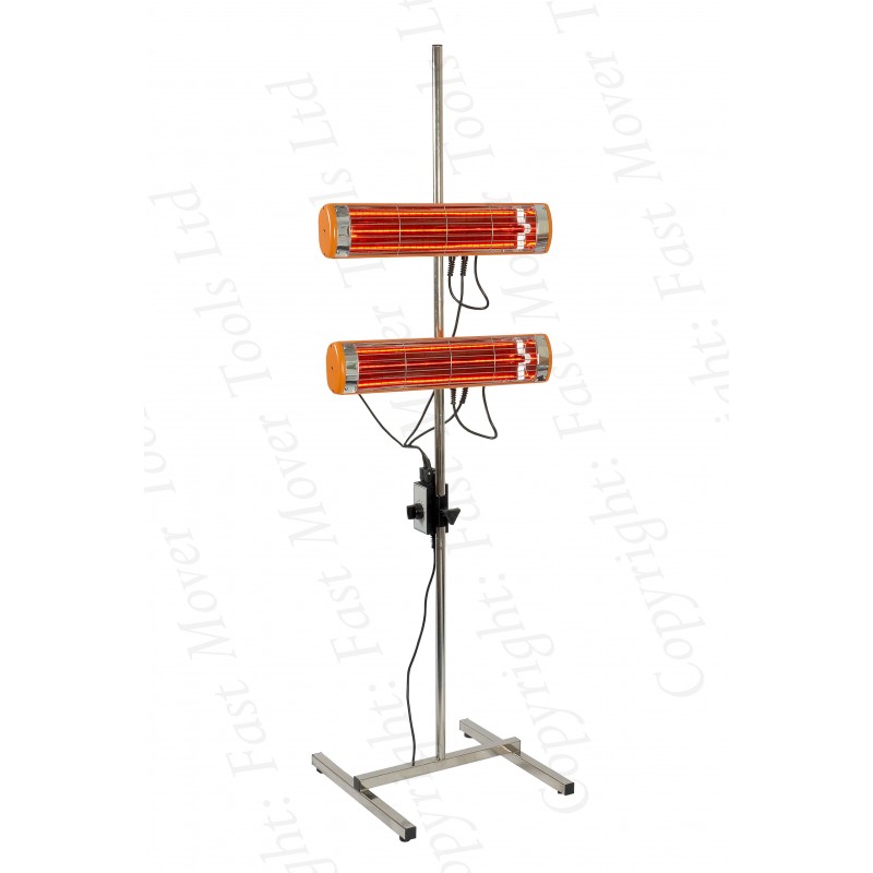 Infrared Paint Dryer With Stand & Timer, 2KW